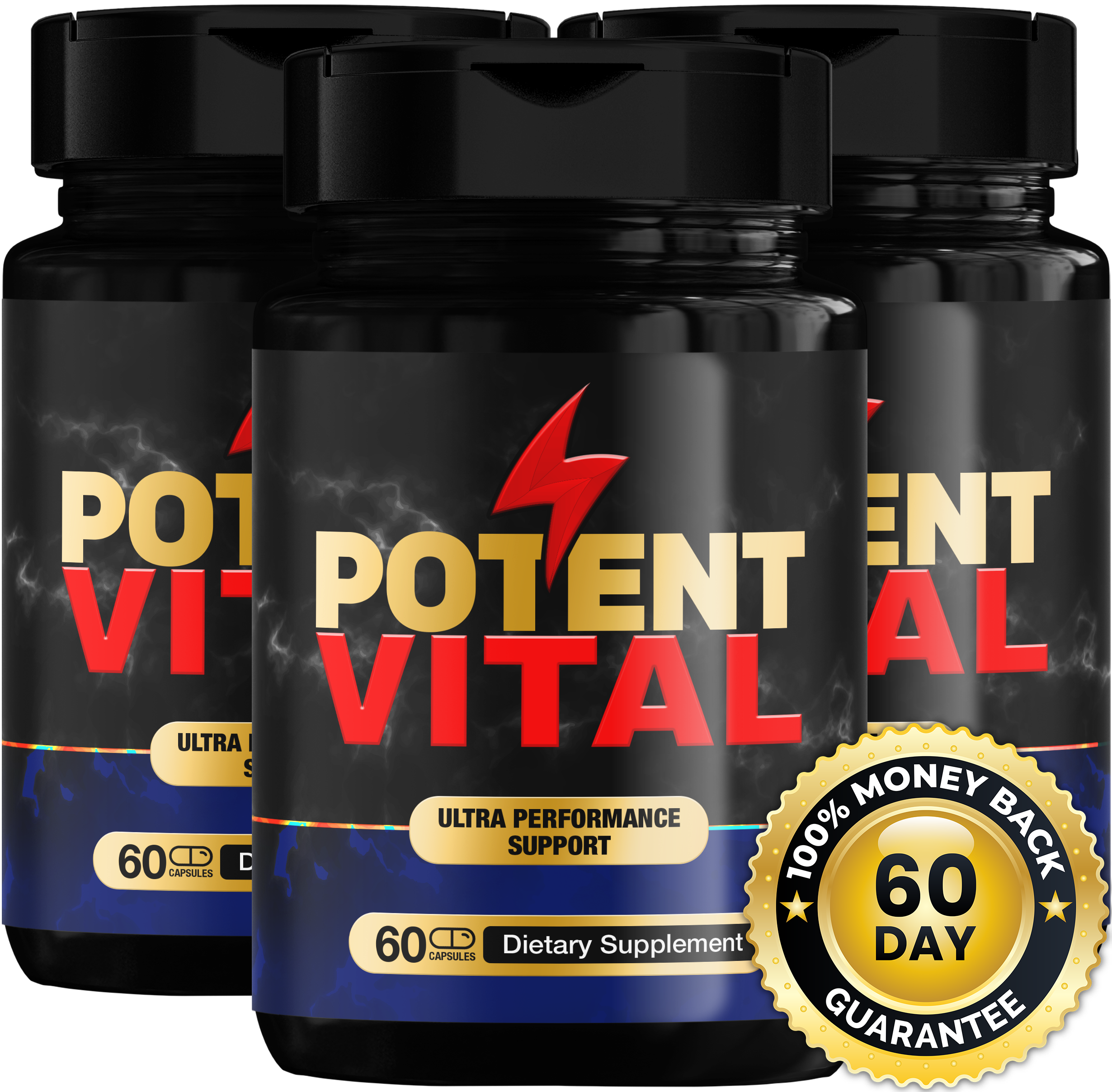 Potent Vital 3 bottles — 90-day supply