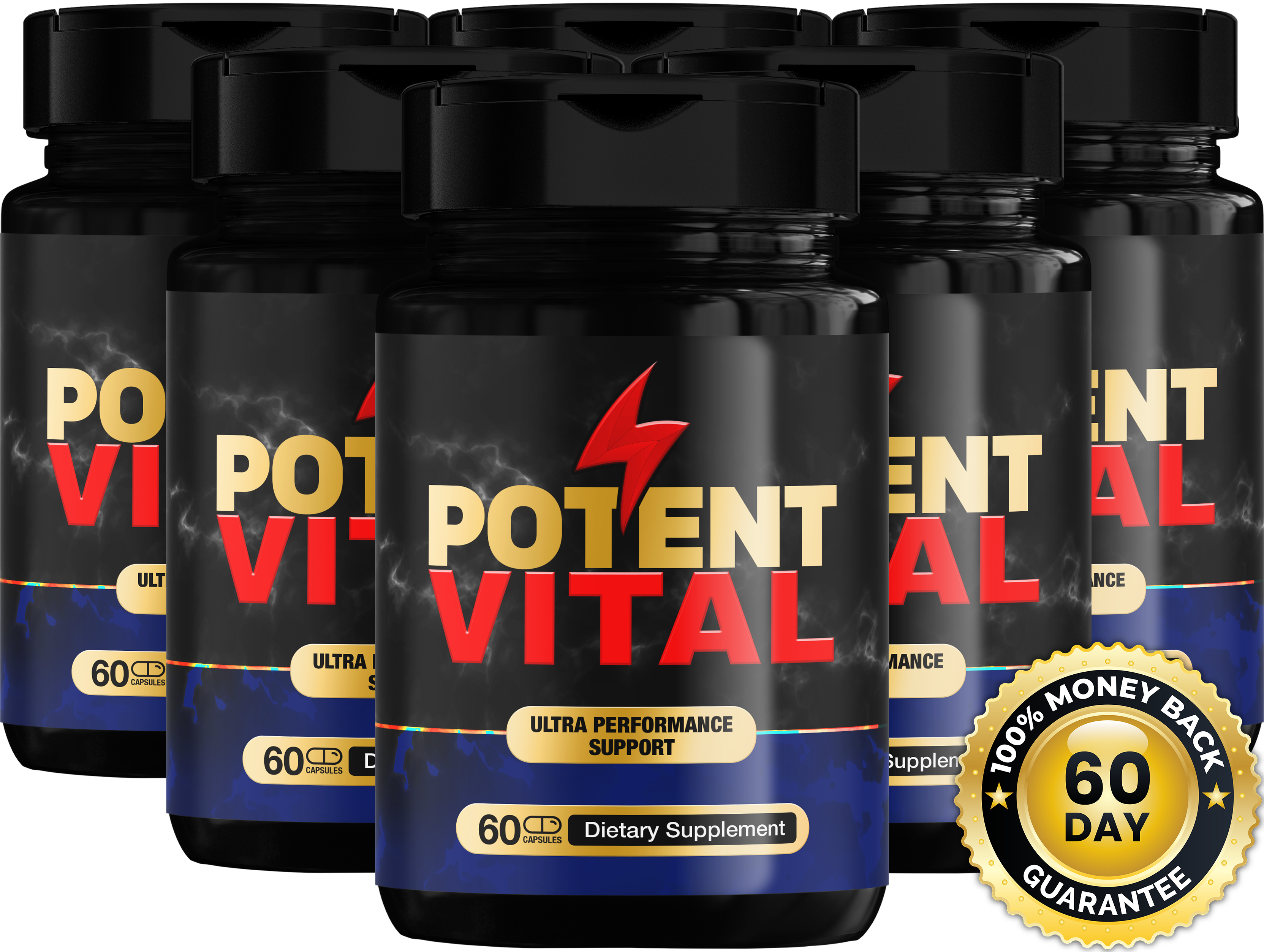 Potent Vital 6 bottles — 180-day supply